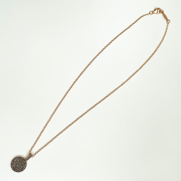 Judith Jack Marcasite and Crystal Reversible Sterling Silver Pendant Necklace - Picture 9 of 10